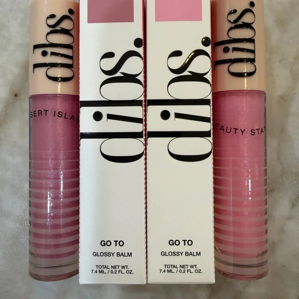 2 Dibs Go To Glossy Lip Balms- Italian Soda and Rock Candy 0.2 oz 7.4 ml BNIB